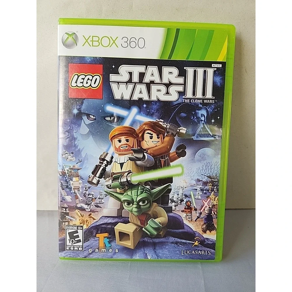 LEGO Star Wars III: The Clone Wars (Microsoft Xbox 360, 2011) Preowned